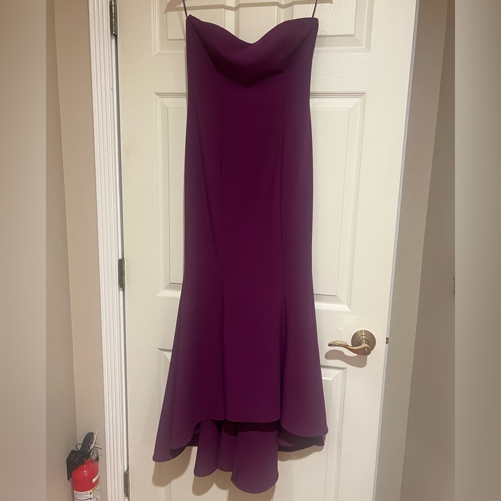 Likely Strapless Plum Dress